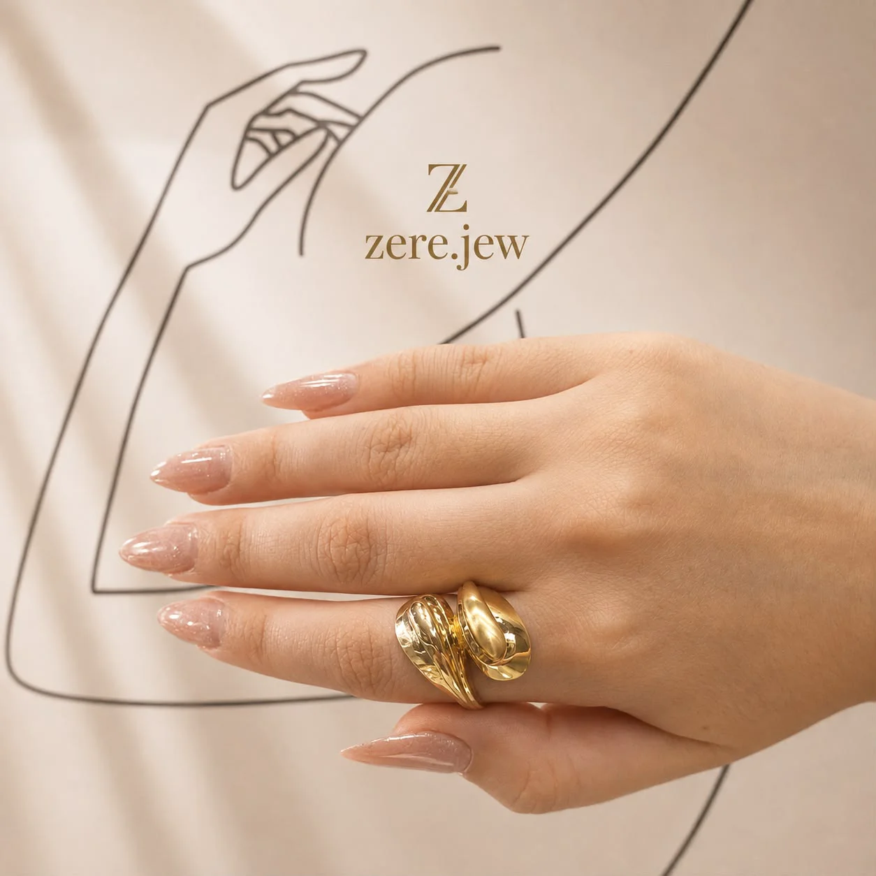 Кольцо Zere золото 585 пробы 3,46г 19,5р купить,285450