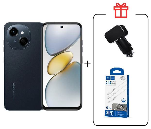 Смартфон Tecno Spark Go 1 4/128Gb Startrail Black+подарок купить,NaN