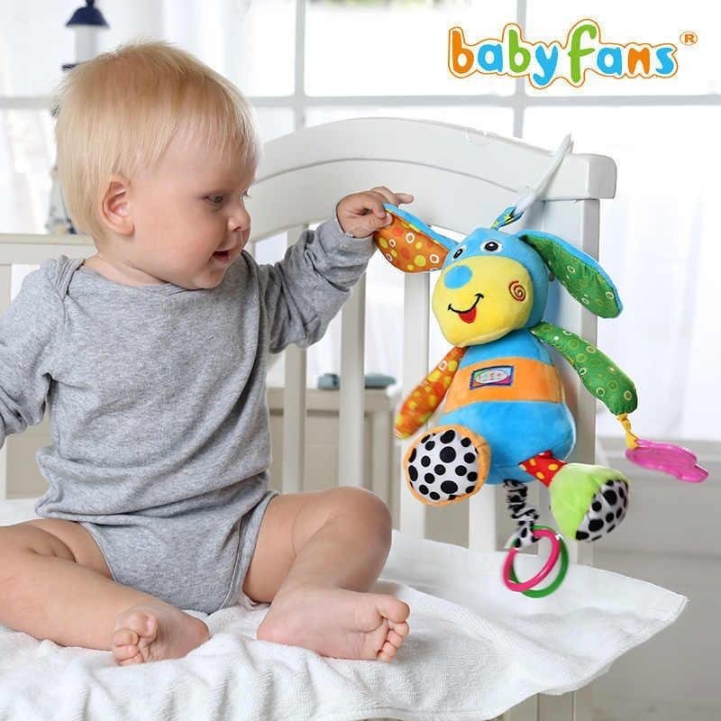 Игрушка-подвеска Babyfans Щенок, высота 30 см, мультиколор
