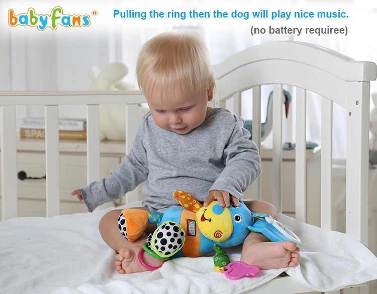 Игрушка-подвеска Babyfans Щенок, высота 30 см, мультиколор