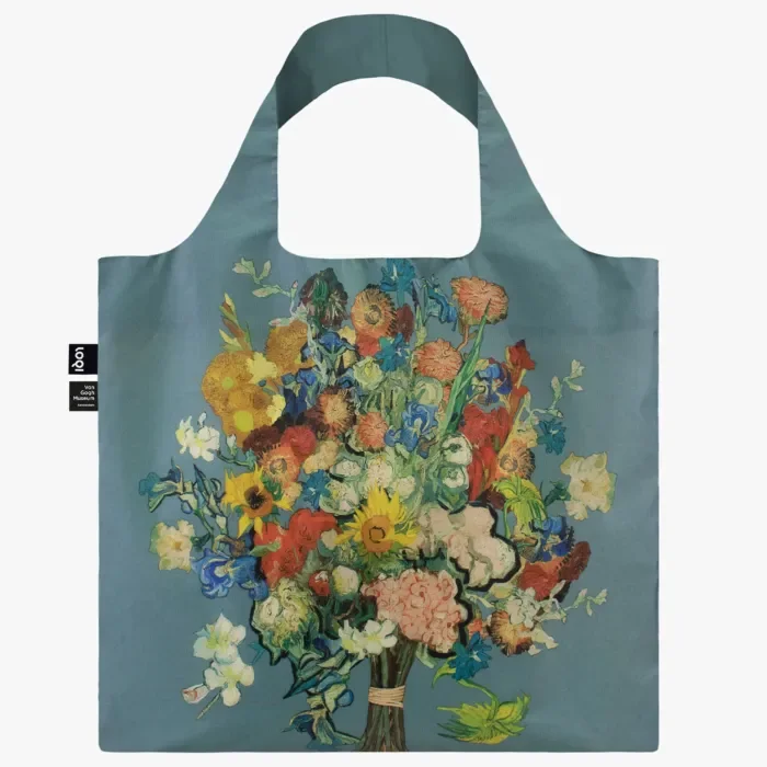 Шоппер VINCENT VAN GOGH VGM 50th Anniversary Bouquet / Flower Pattern Blue Canvas купить,NaN