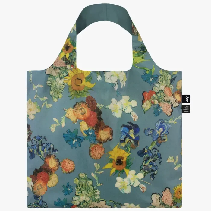 Шоппер VINCENT VAN GOGH VGM 50th Anniversary Bouquet / Flower Pattern Blue Canvas купить,NaN