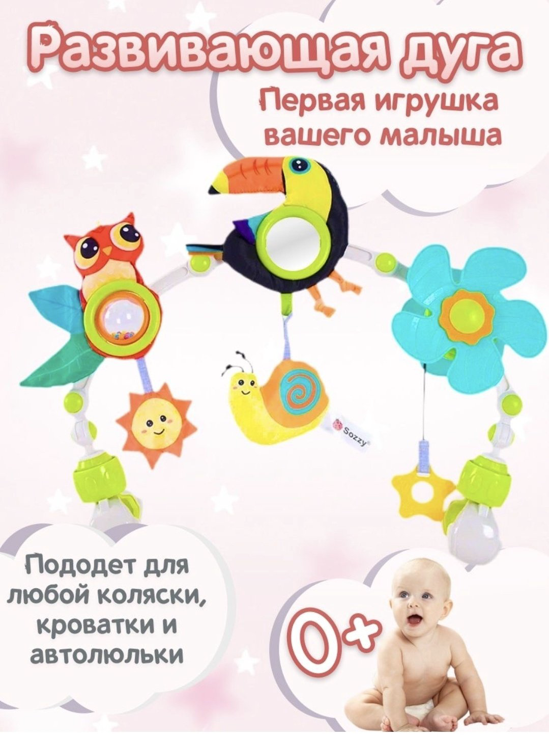 Игрушка-подвеска Sozzy Попугай купить,NaN