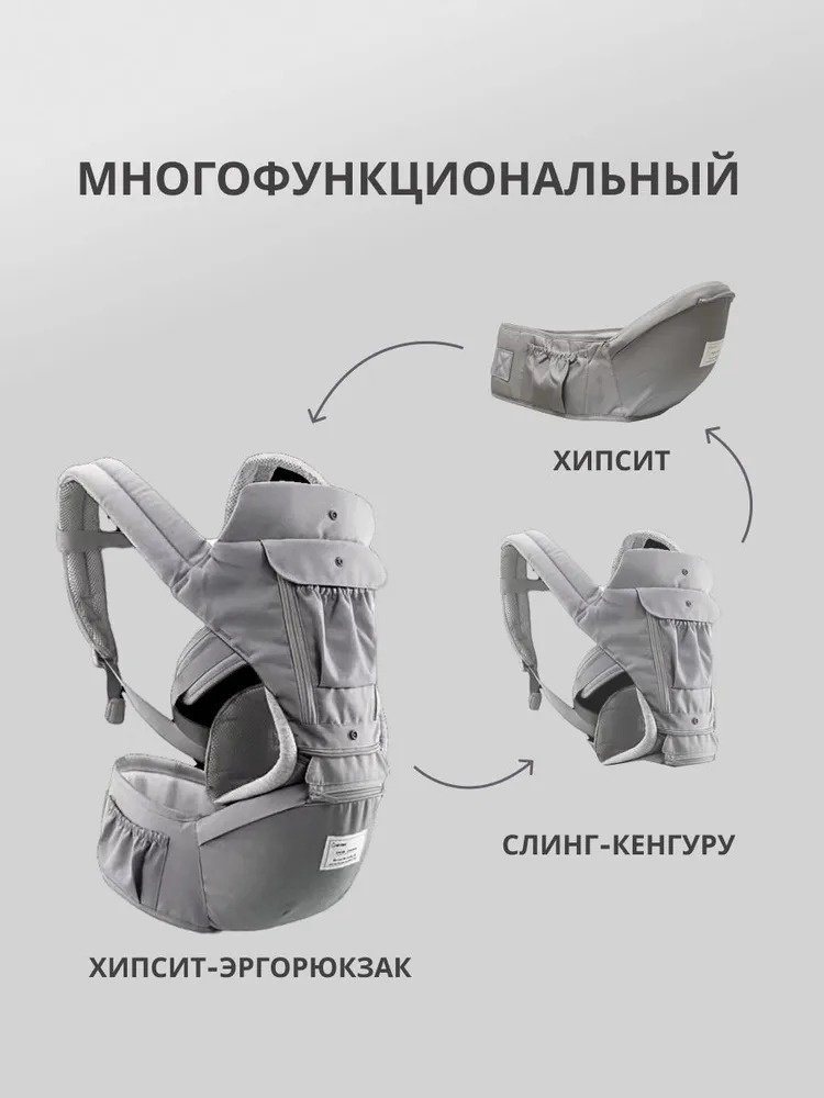 Сумка-рюкзак 30294842_kKZ1-BBYD-GRAY серый купить,NaN