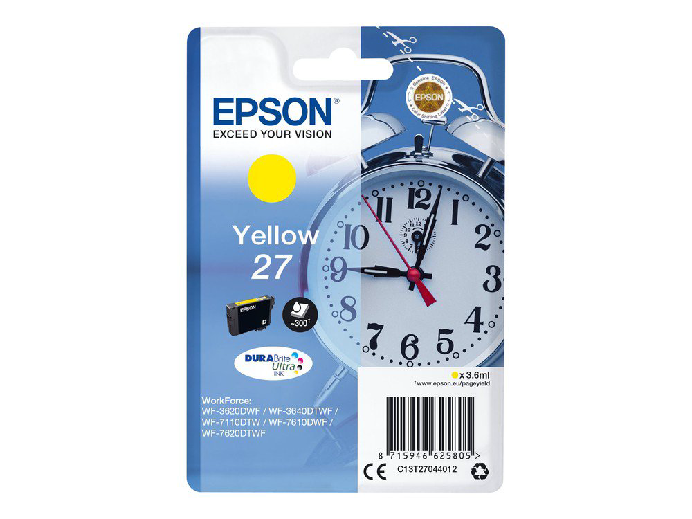 Картридж  Epson C13T27044022 жёлтый купить,NaN