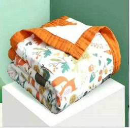 Детский плед Siyubebe 109х110 см, муслин, белый