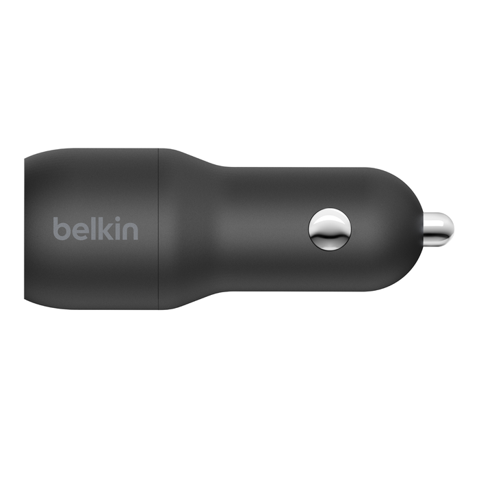 Автомобильное зарядное устройство Belkin Dual USB-A Car Charger 24W + USB-A to Lightning Cable CCD001bt1MBK купить,NaN