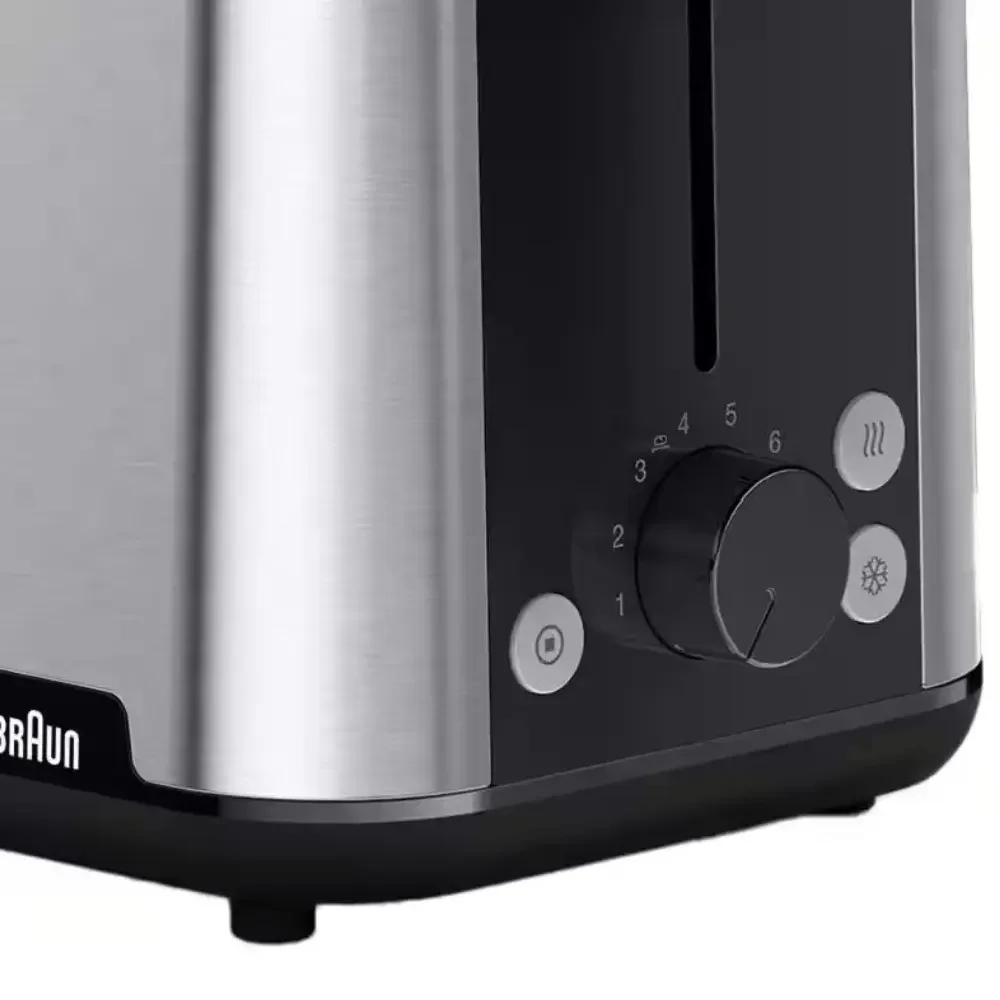 Тостер BRAUN HT 1510BK серебристый
