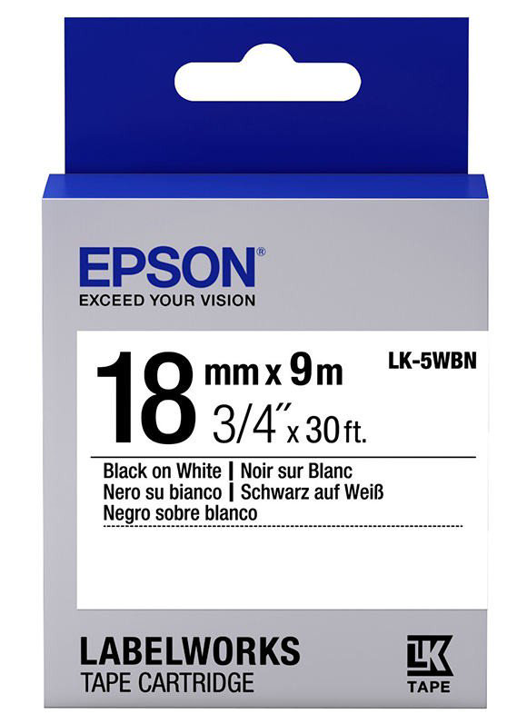 Картридж ленточный Epson LK5WBN C53S655006 черный