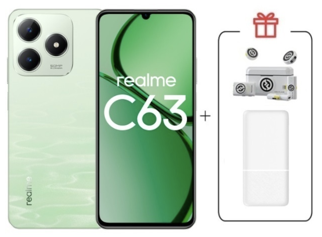 Смартфон Realme C63 8/256Gb 4G Jade Green + подарок купить,NaN
