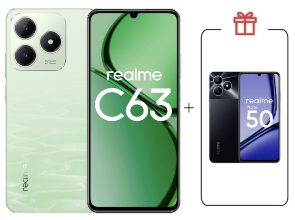 Смартфон Realme C63 8/256Gb 4G Jade Green + подарок купить,NaN