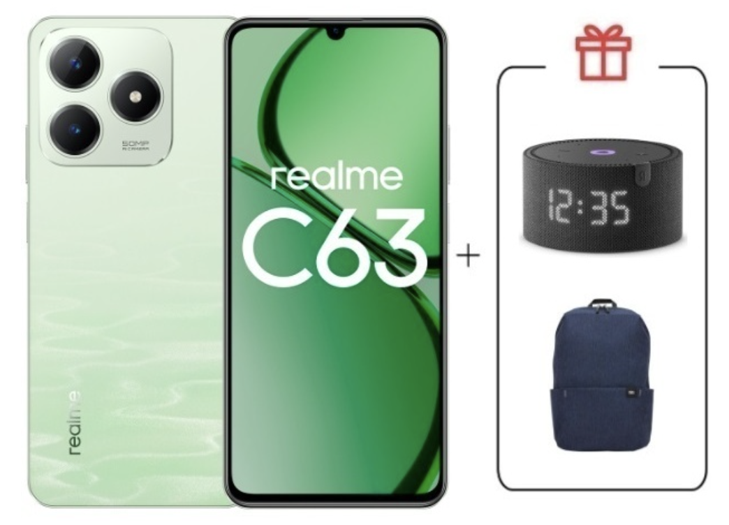 Смартфон Realme C63 8/256Gb 4G Jade Green + подарок купить,NaN