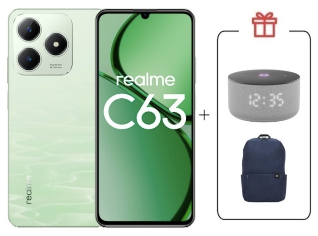 Смартфон Realme C63 8/256Gb 4G Jade Green + подарок купить,NaN