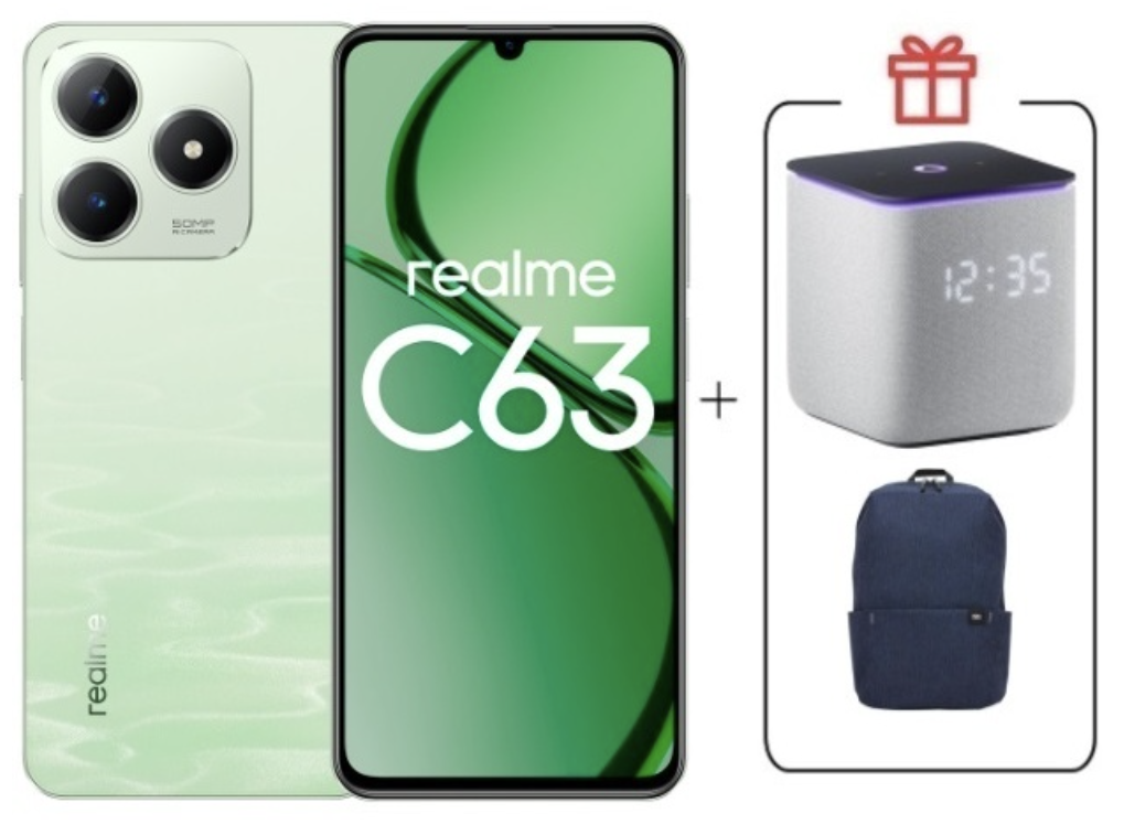 Смартфон Realme C63 8/256Gb 4G Jade Green + подарок купить,NaN