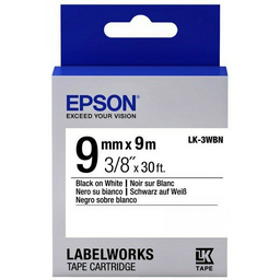 Картридж ленточный Epson LK3WBN C53S653003 черный