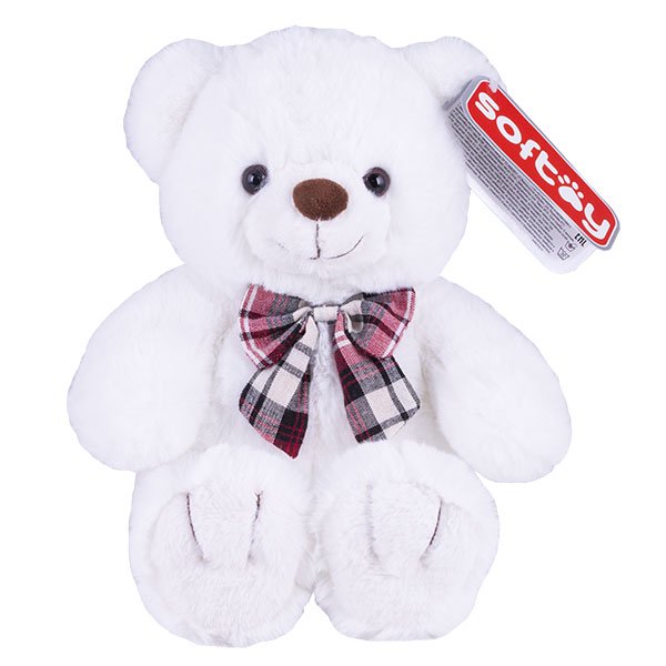 Мягкая игрушка Softoy медведь 30см белоснежная купить,NaN