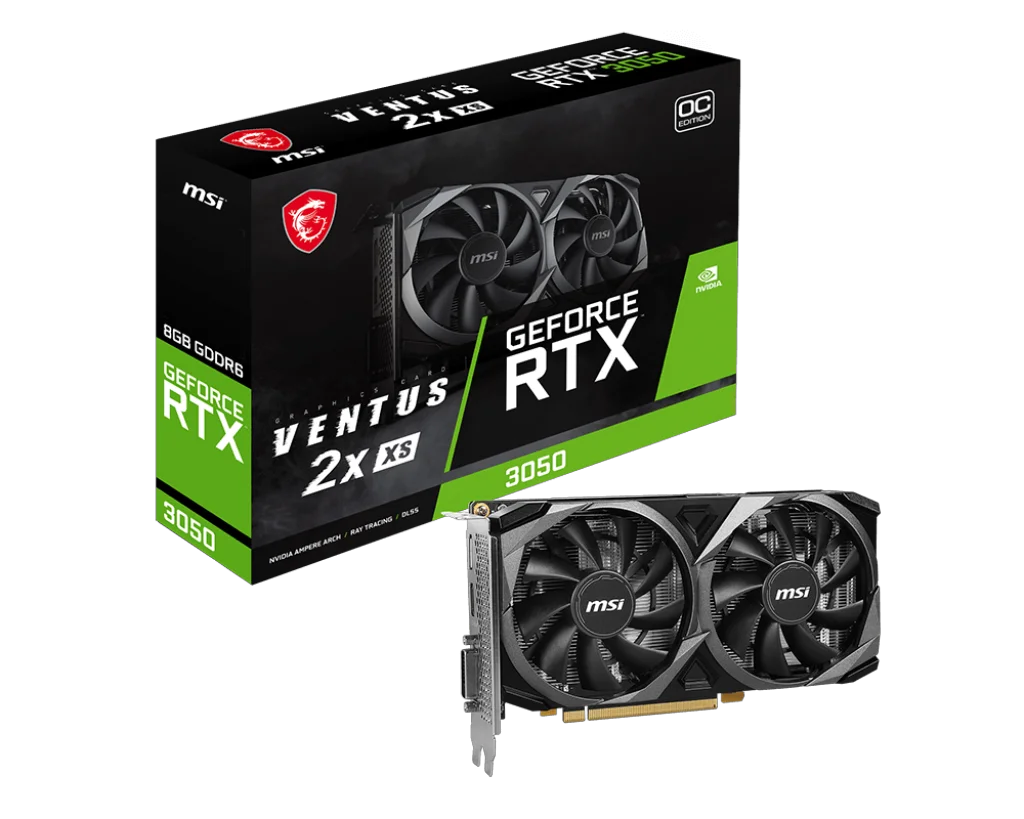Видеокарта MSI RTX 3050 Ventus 2X XS OC 8Gb - ForteMarket Видеокарта MSI RTX 3050 Ventus 2X XS OC 8Gb купить,0
