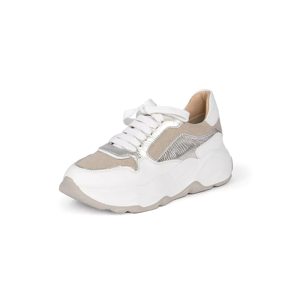 Кроссовки Laura Bellariva Vitello Bianco white/beige 38