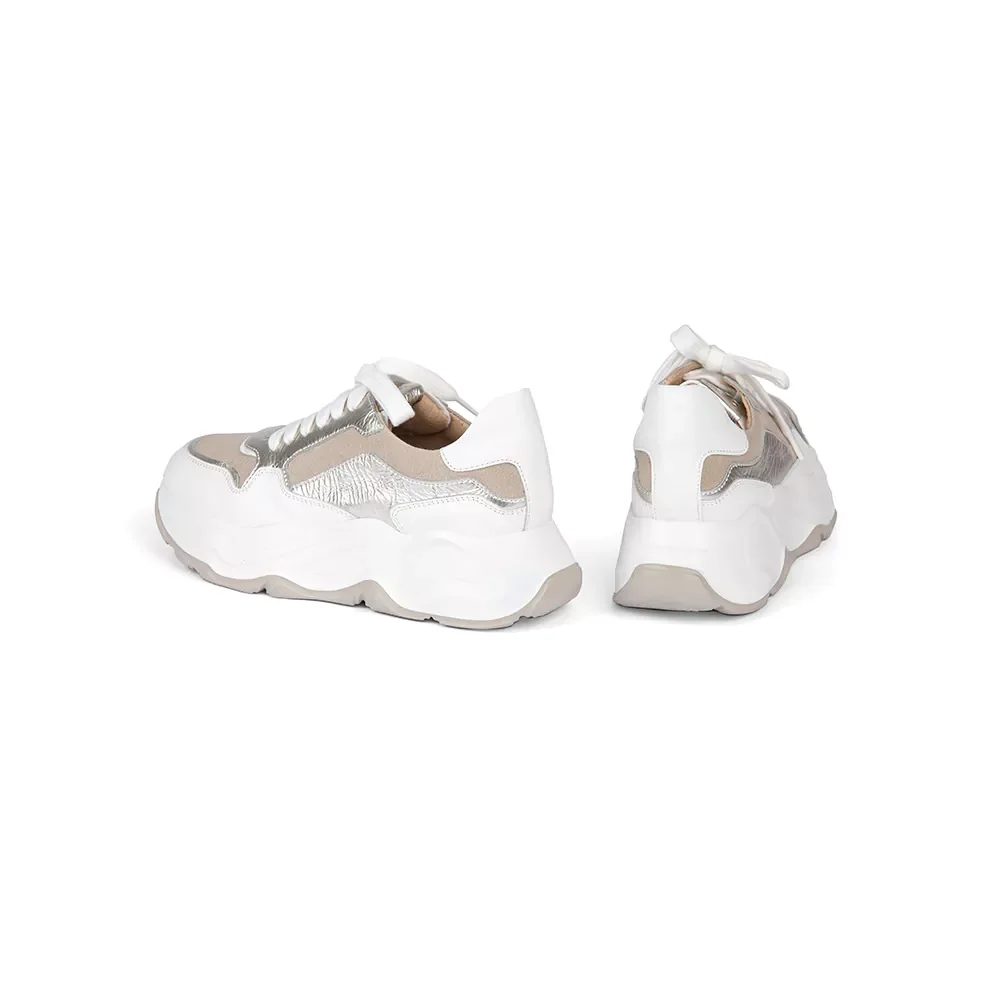 Кроссовки Laura Bellariva Vitello Bianco white/beige 38 купить,0