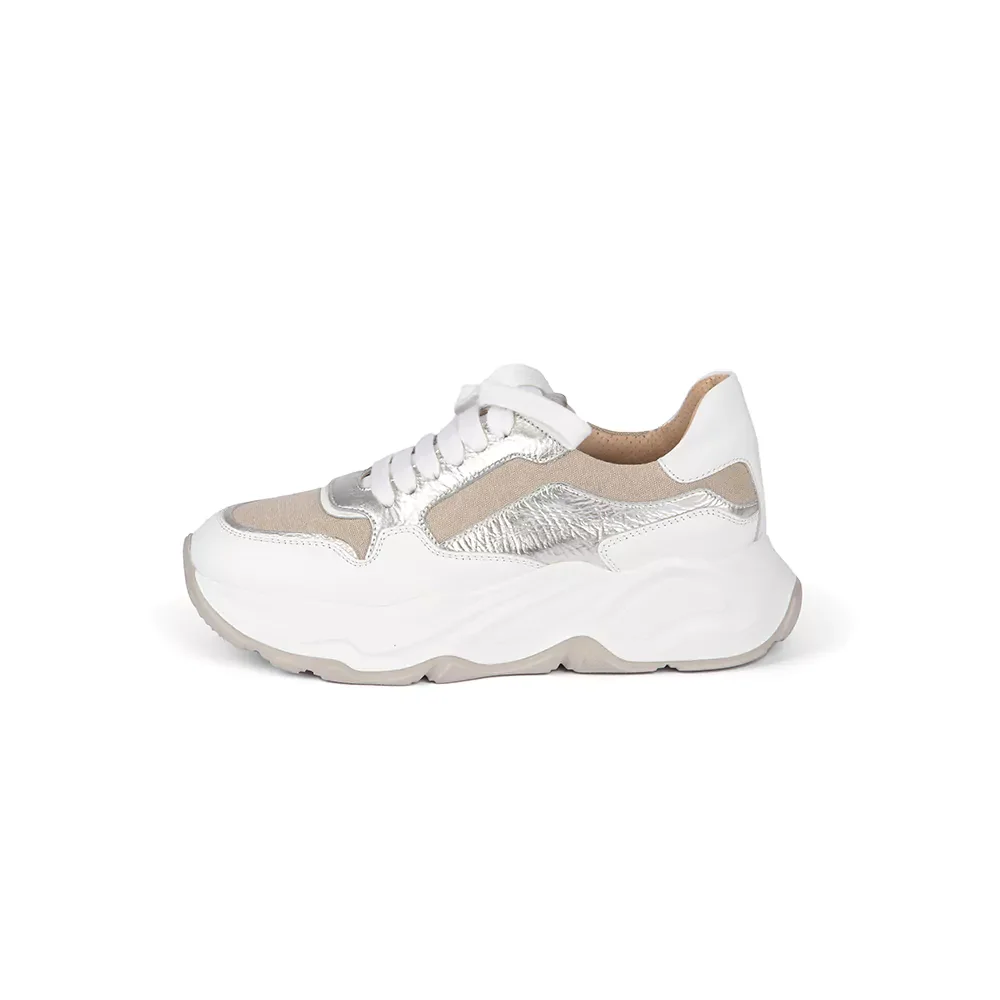 Кроссовки Laura Bellariva Vitello Bianco white/beige 38 купить,0