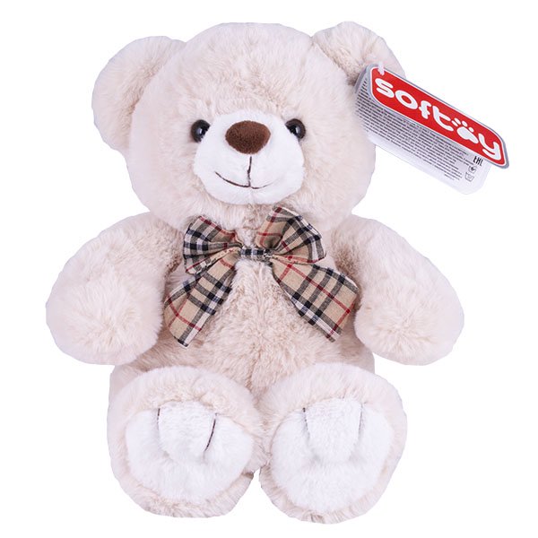 Мягкая игрушка Softoy медведь 30см бежевая купить,NaN