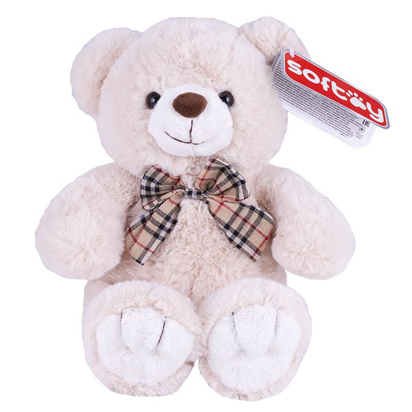 Мягкая игрушка Softoy медведь 30см бежевая купить,NaN
