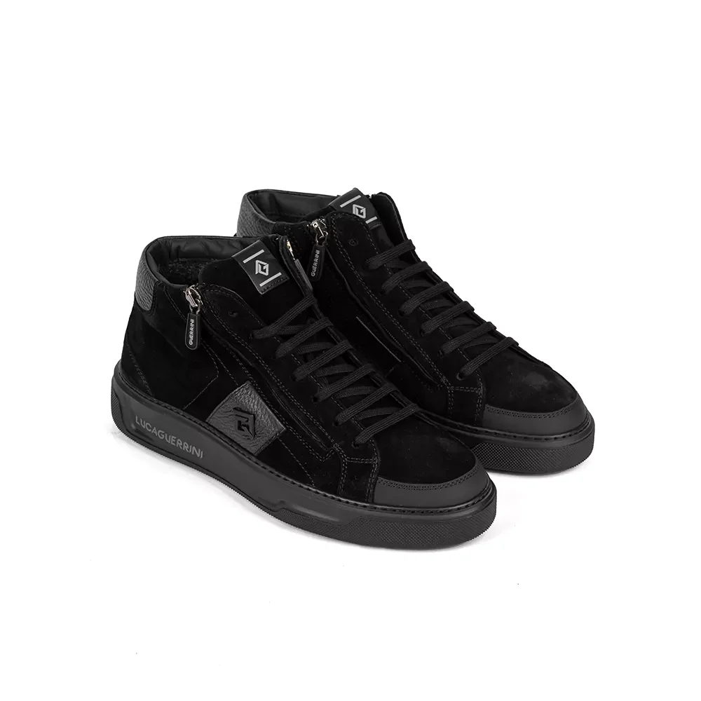 Кеды Luca Guerrini Gummy Nero Leon 13312BL black 45