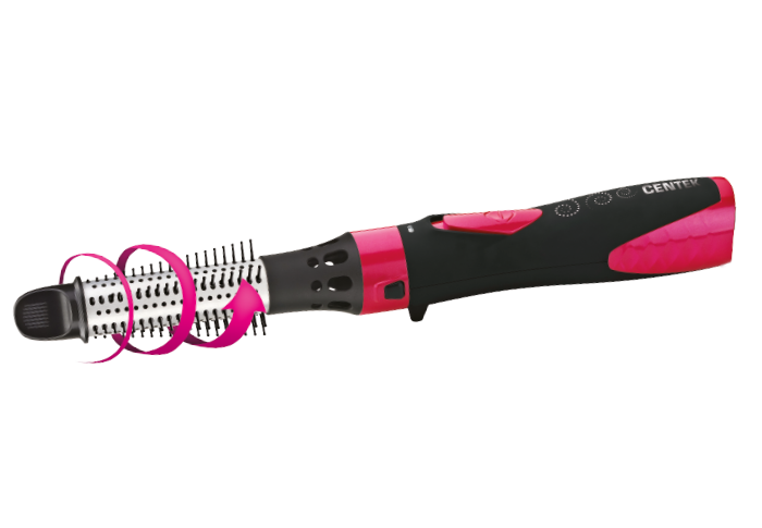 Фен-щетка Centek CT-2058 черно-розовая
