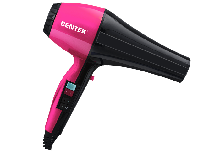 Фен Centek CT-2225 Professional черно-розовый