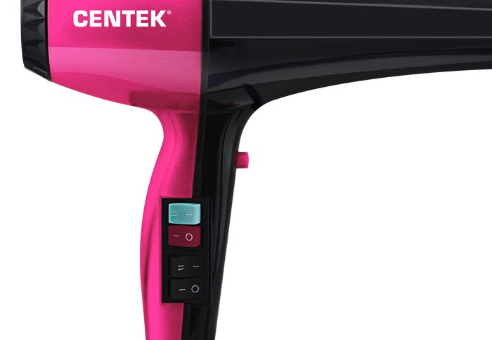 Фен Centek CT-2225 Professional черно-розовый купить,0