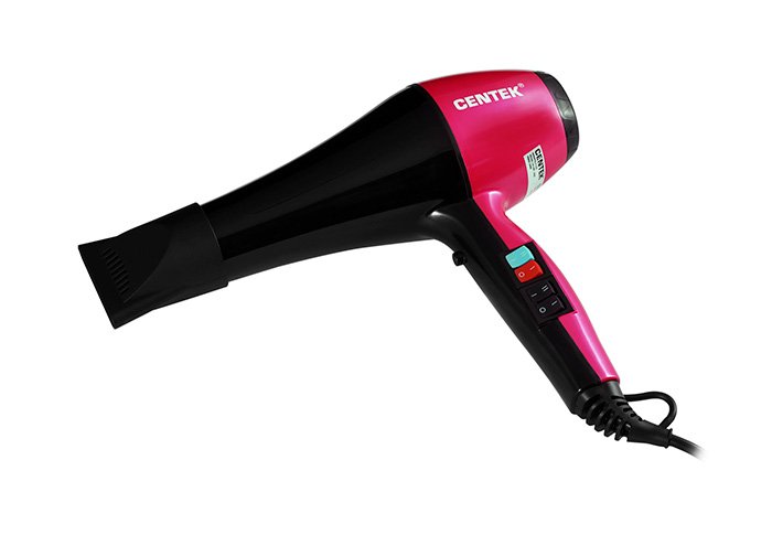 Фен Centek CT-2225 Professional черно-розовый купить,0