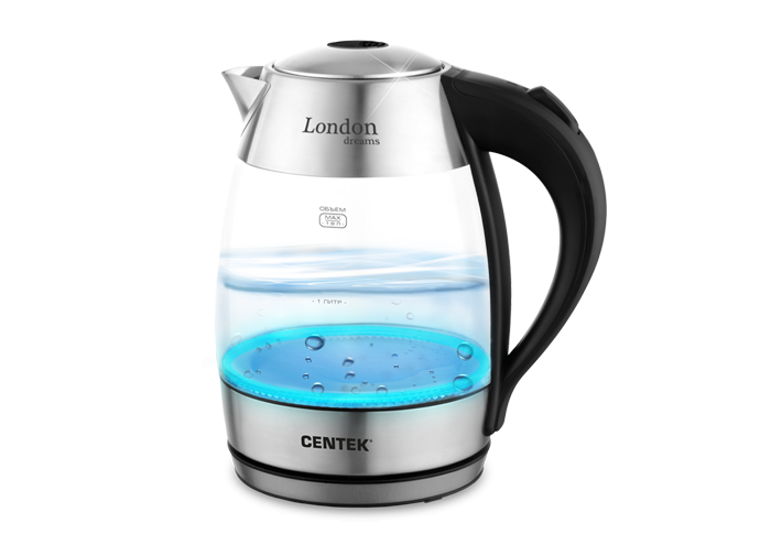 Электрочайник Centek CT-0059 London 1.8л серебристый