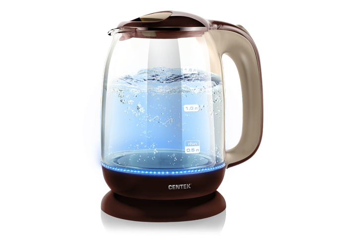 Электрочайник Centek CT-0034 Coffee 1.8л коричневый купить,NaN