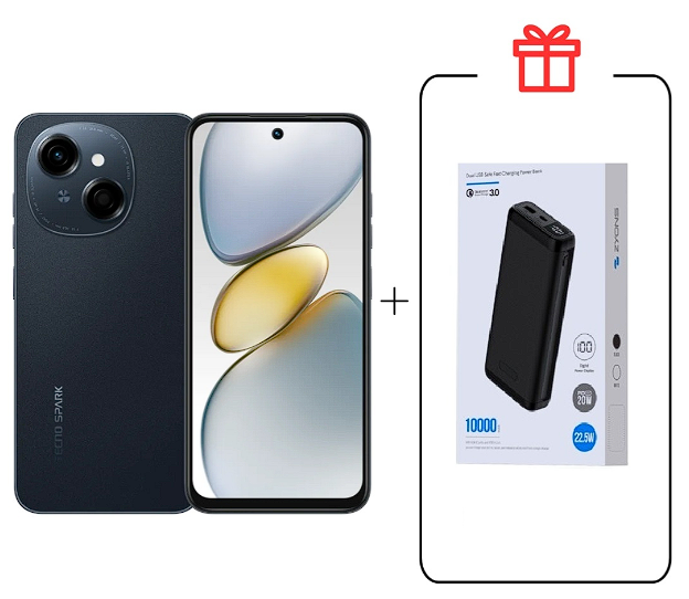 Смартфон Tecno Spark Go 1 4/128Gb Startrail Black+подарок купить,NaN