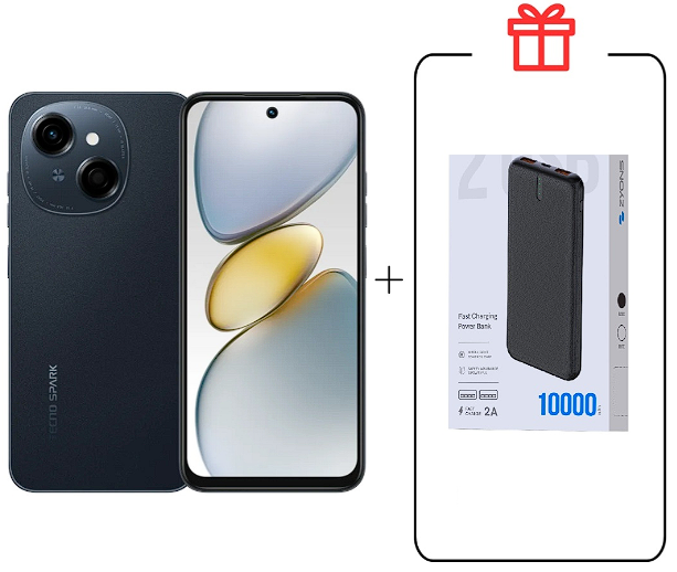 Смартфон Tecno Spark Go 1 4/128Gb Startrail Black+подарок купить,NaN