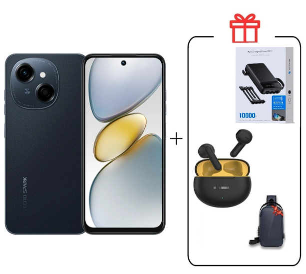 Смартфон Tecno Spark Go 1 4/128Gb Startrail Black+подарок купить,NaN