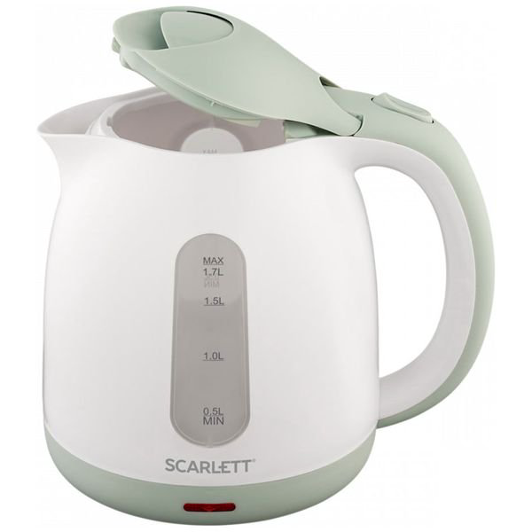 Электрочайник Scarlett SC-EK18P55 белый купить,NaN