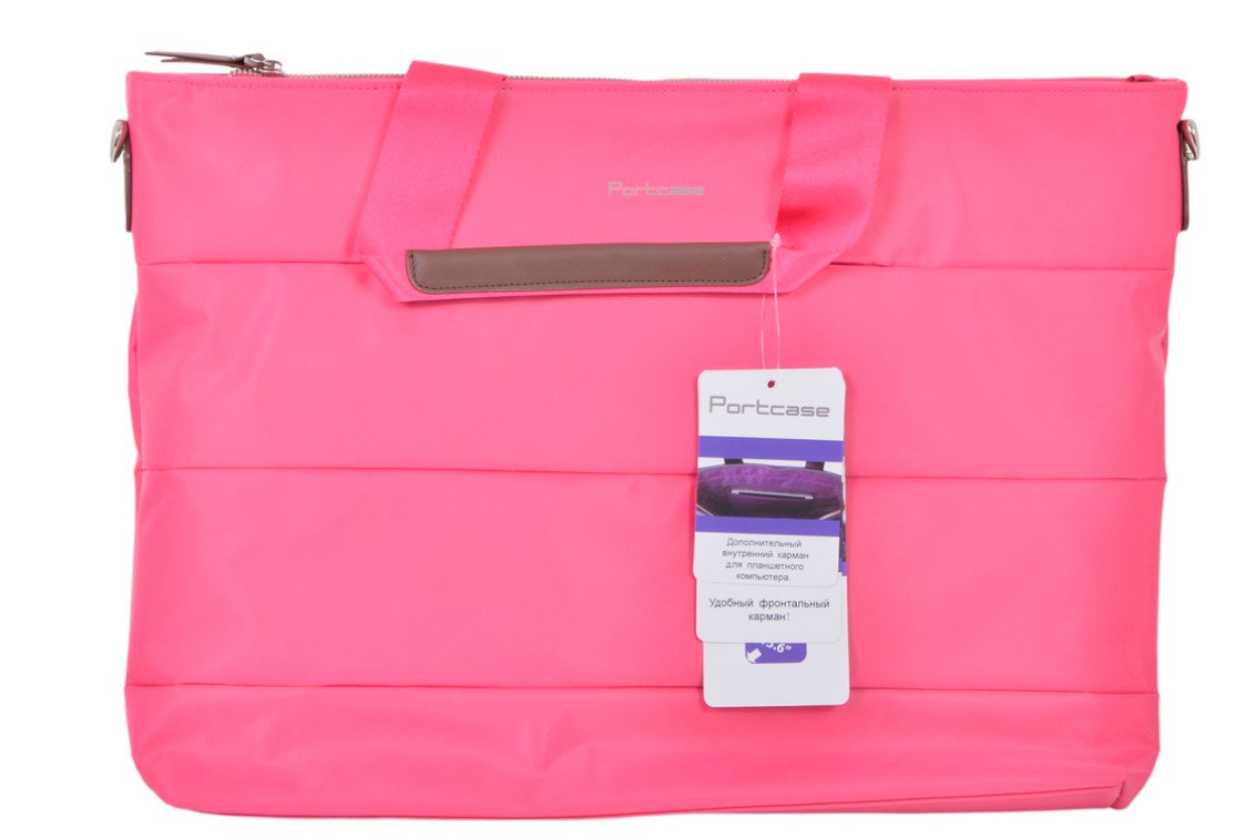 Сумка для ноутбука Portcase KCB-72 15.6" розовая