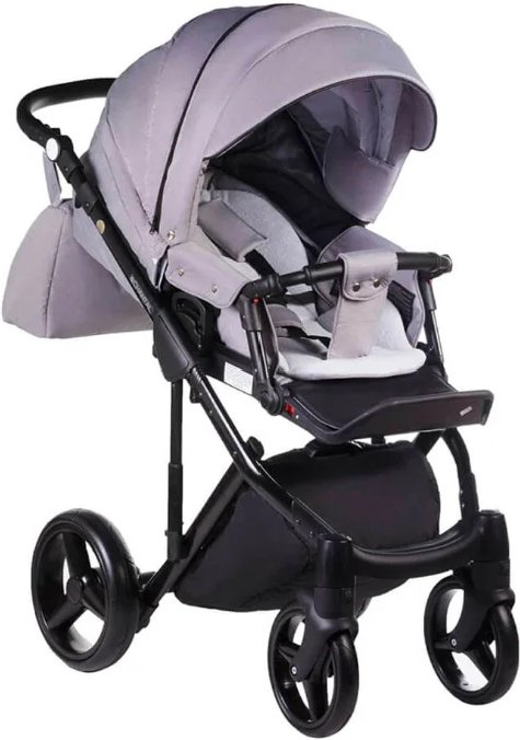 Коляска 2в1 Adamex Chantal Standart C202 Grey/Black купить,NaN