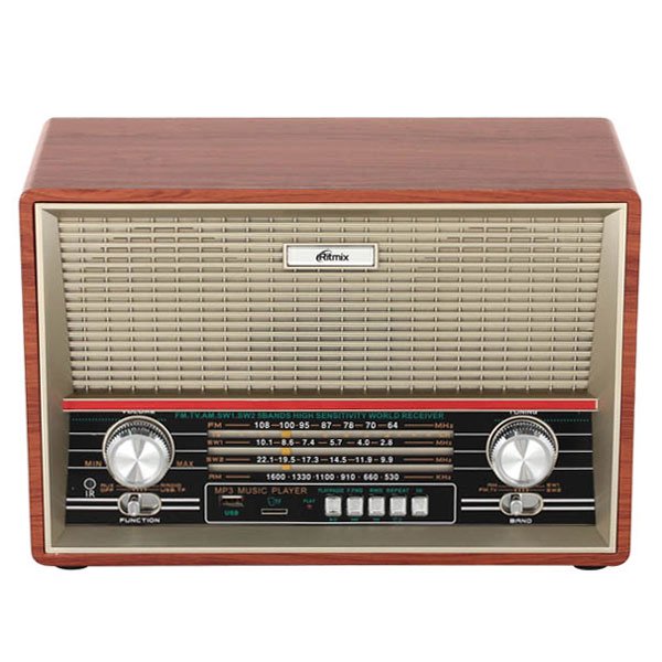 Радиоприемник Ritmix RPR-102 коричневый