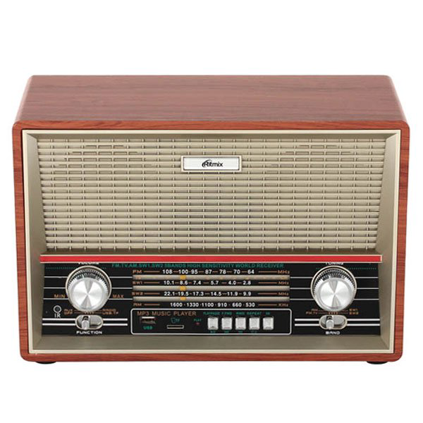 Радиоприемник Ritmix RPR-102 коричневый купить,NaN