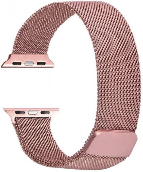 Ремешок Apple Milanese Loop для Apple Watch 44 мм розовый