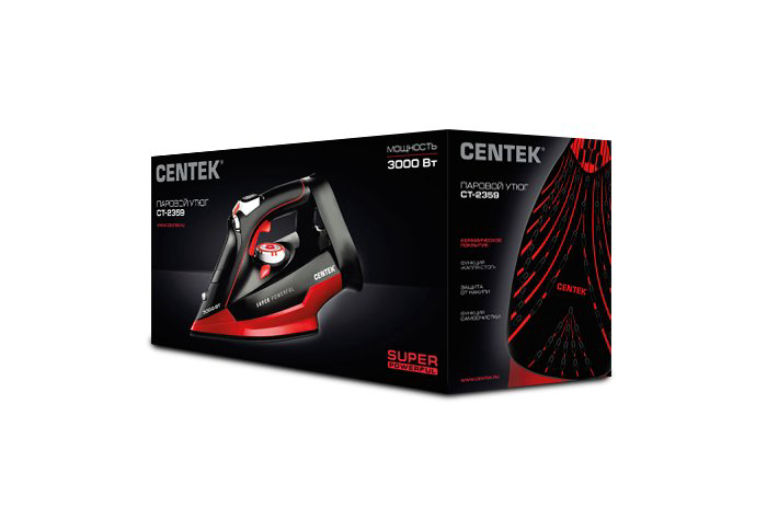 Утюг Centek CT-2359 черно-красный купить,NaN
