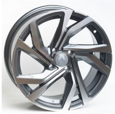Комплект дисков Kipardo 15001 4х100 R16х7.0 СВ60.1 ЕТ35 Dark grey machined face