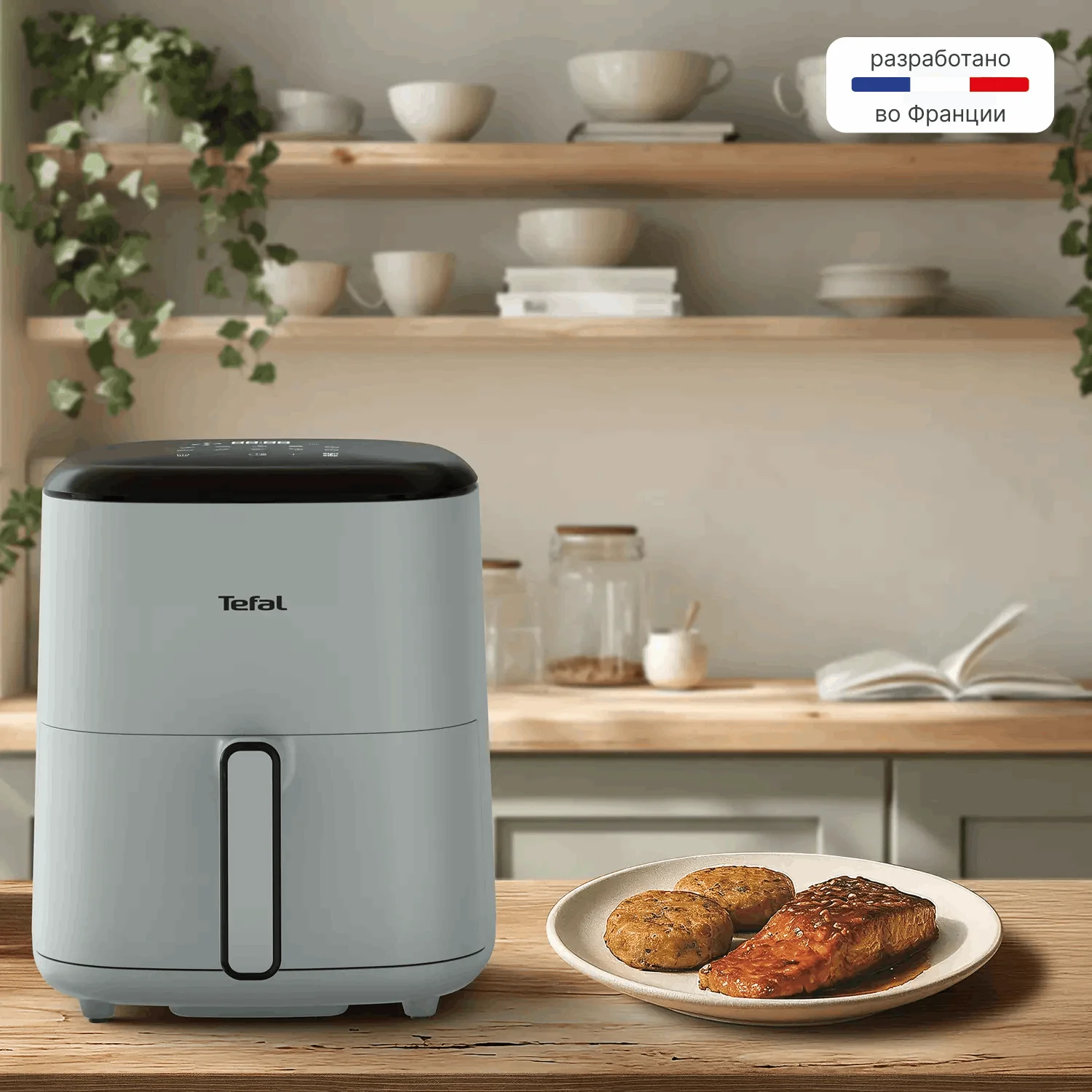 Аэрогриль TEFAL EY 2454 E0 (DS) зеленый