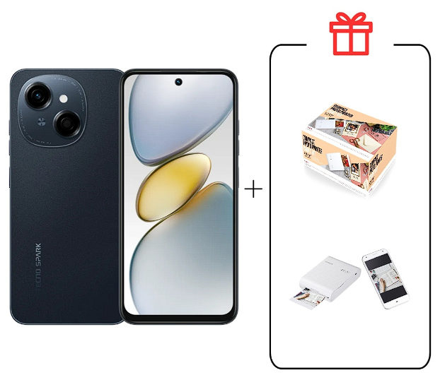 Смартфон Tecno Spark Go 1 4/64Gb Startrail Black+подарок купить,NaN