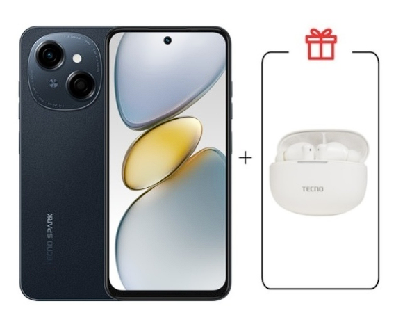 Смартфон Tecno Spark Go 1 4/64Gb Startrail Black+подарок купить,NaN