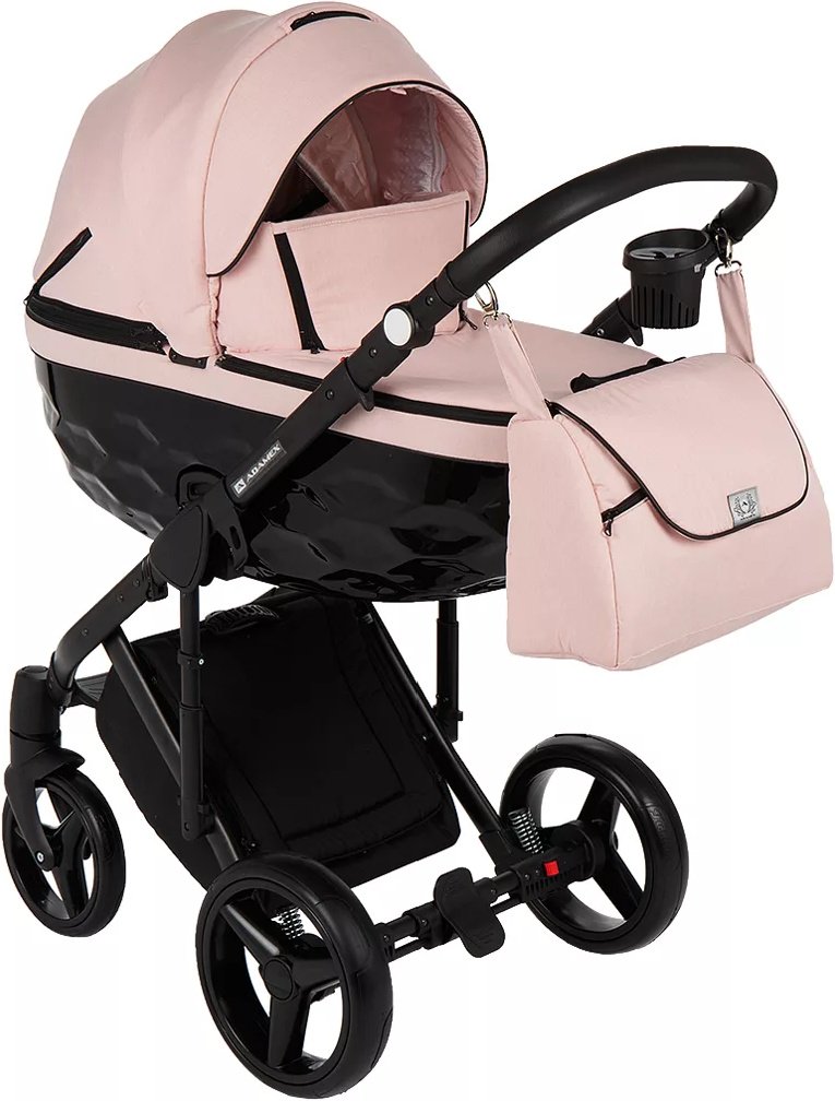 Коляска 2в1 Adamex Chantal Standart C215 Pink/Black купить,NaN