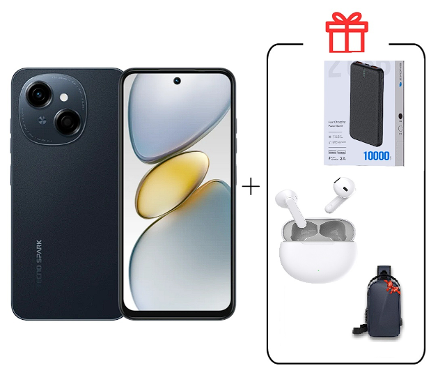 Смартфон Tecno Spark Go 1 4/128Gb Startrail Black+подарок купить,NaN