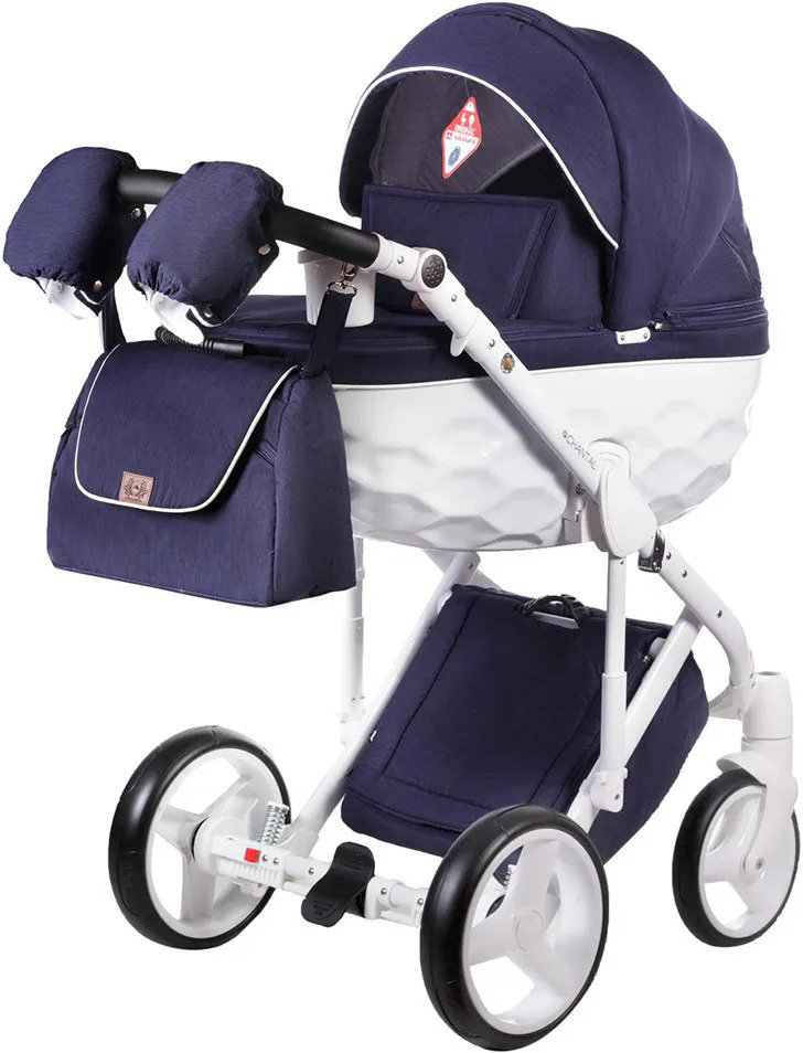 Коляска 2в1 Adamex Chantal Standart C211 Dark grey/White купить,NaN